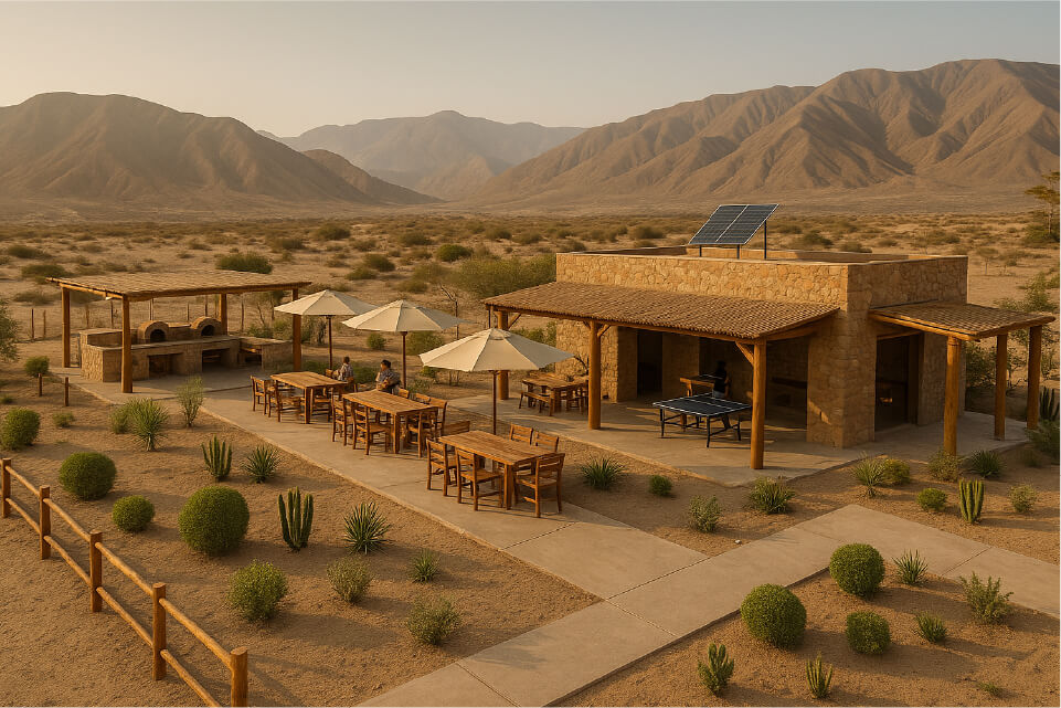 Club House del proyecto Huerto Azul